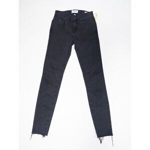 Frame Black Denim Le Skinny De Jeanne Jeans, Size 25